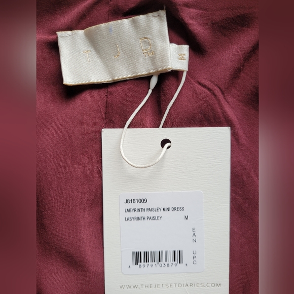 The Jet Set Diaries Labyrinth Paisley Mini Dress, BNWT, Size M - Picture 7 of 8